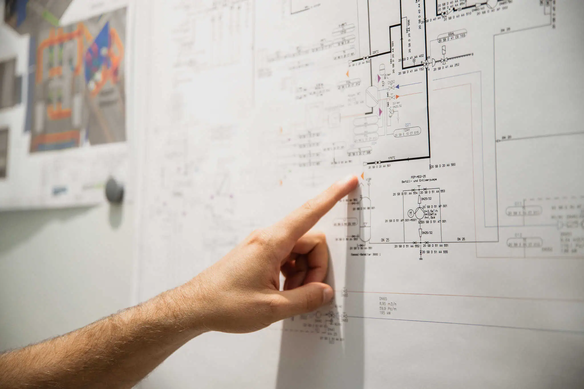 Ein Bauplan von Koch und Rau Ingenieure.